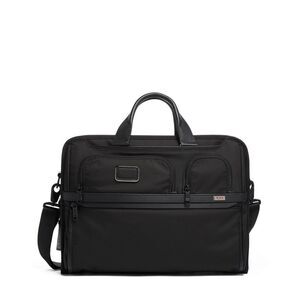 Tumi Alpha 3 Expandable Organizer Laptop Black Briefcase